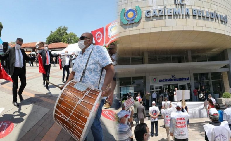 Gaziemir’de işçiler başkanla kutlamada, memurlar protestoda!