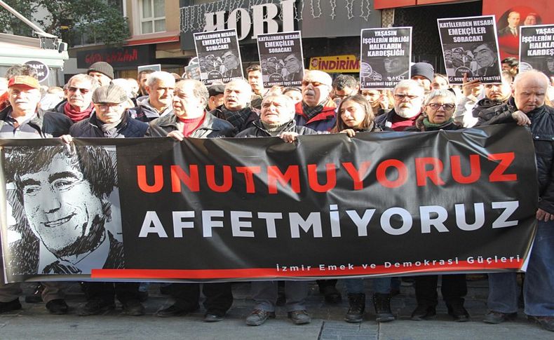 Hrant Dink ölümünün 13. yılında İzmir'de anıldı