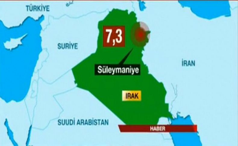 Irak'ta 7.3 büyüklüğünde korkutan deprem