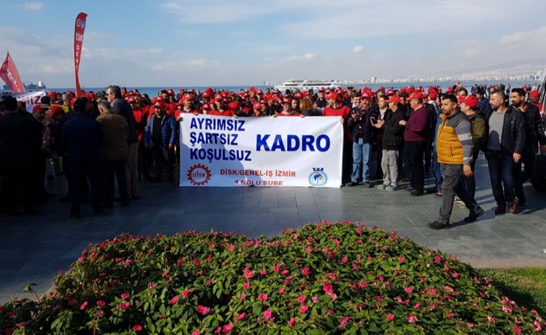 İşçiler Cumhuriyet Meydanı'nda hükümete seslendi