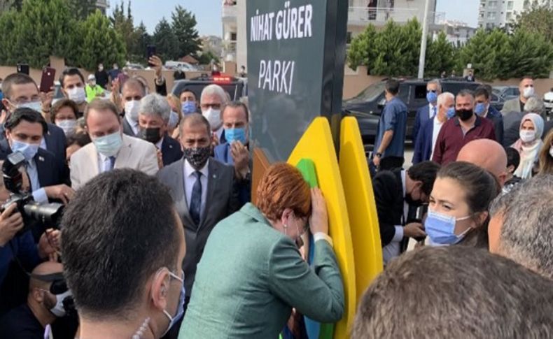 İYİ Parti Genel Başkanı Akşener, İzmir'de ağabeyinin ismini taşıyan parkı açtı