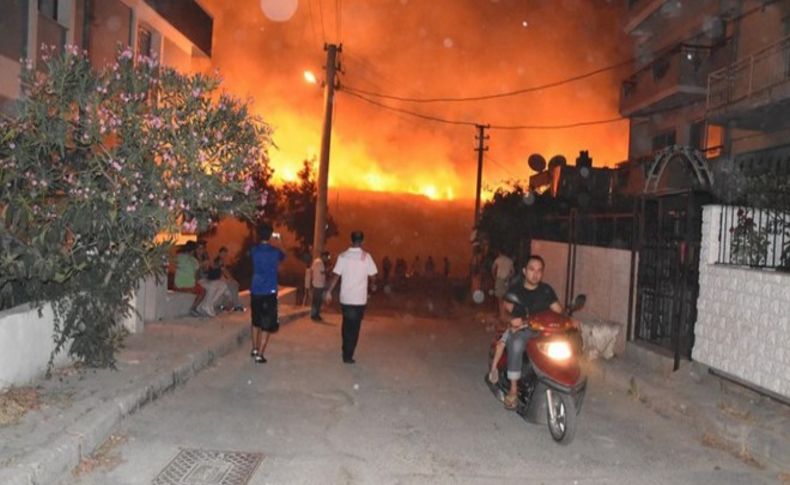 İzmir Buca'da yangın kabusu