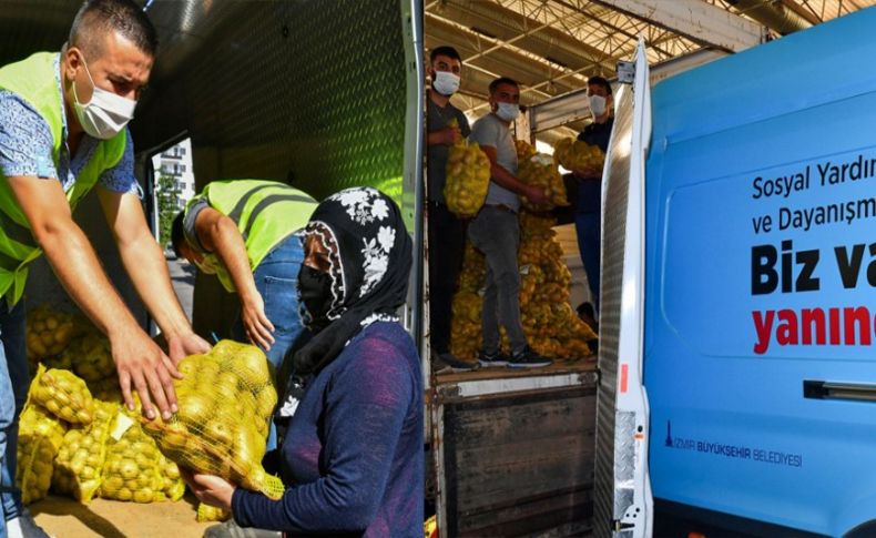 İzmir Büyükşehir üreticiyi destek: 100 ton patates alındı