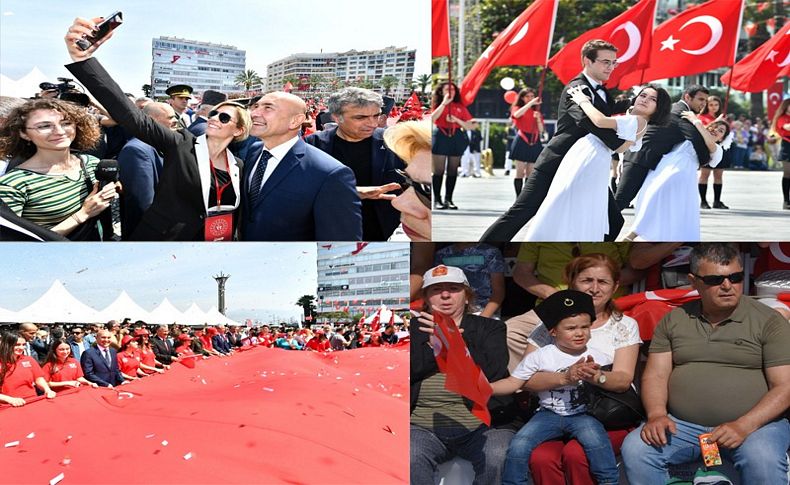 İzmir Cumhuriyet Meydanına aktı