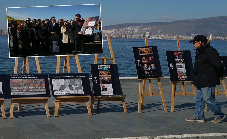 İzmir'de AK Partili gençlerden 'CHP-FETÖ iş birliği sergisi'