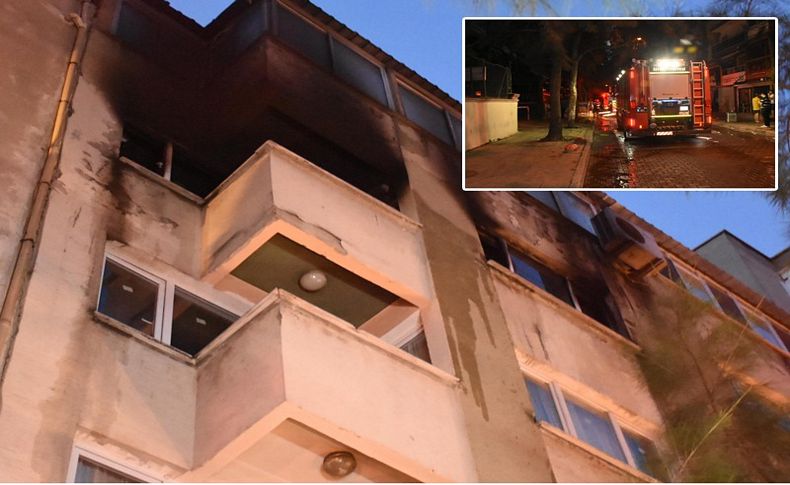 İzmir'de apartman dairesinde yangın korkuttu