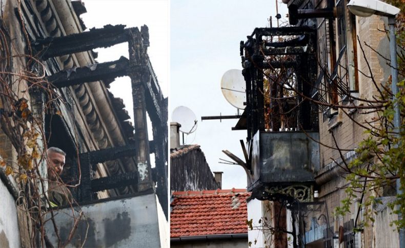 İzmir'de asırlık bina kül oldu