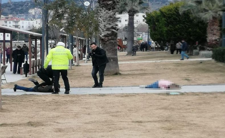 Polis gelinceye kadar başında bekledi! Parkta tartıştığı eşini vurdu