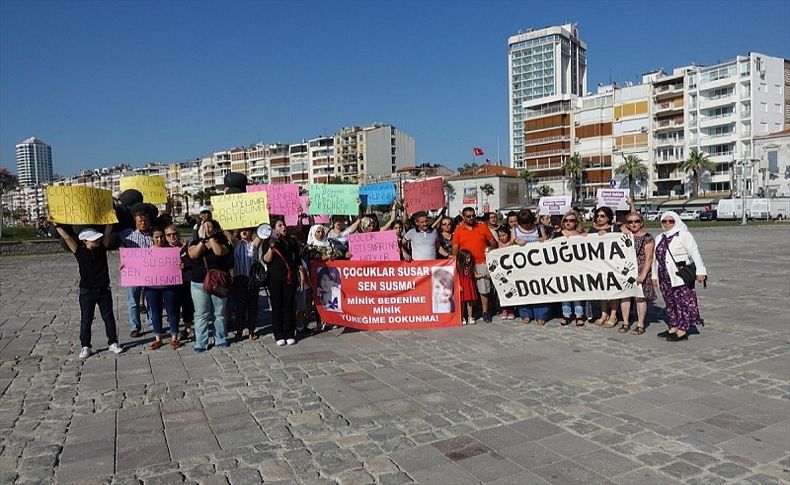 İzmir'de çocuk istismarlarına tepki yürüyüşü