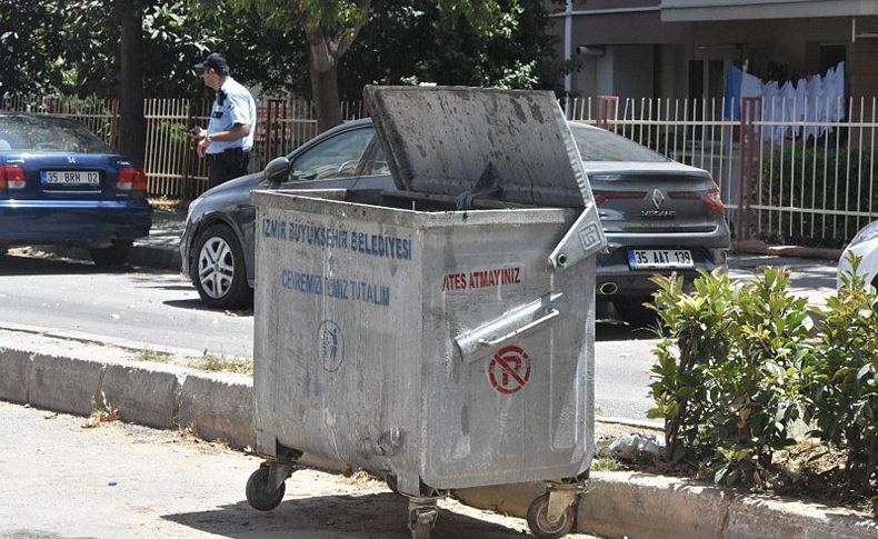İzmir'de, çöp konteynerinde çok sayıda mermi bulundu