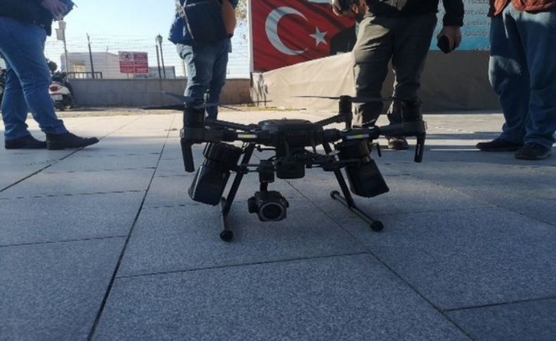İzmir'de drone destekli korona denetimi