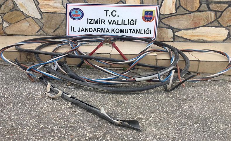 İzmir'de kablo hırsızlığı