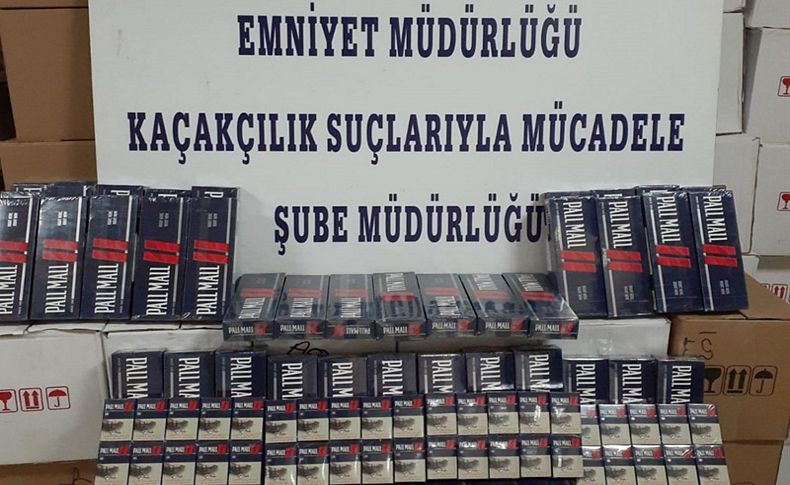 İzmir'de kaçak sigara operasyonu