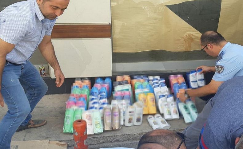 İzmir'de sahte şampuan operasyonu