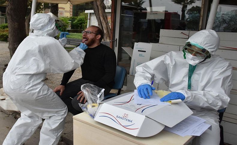 İzmir'de sokakta koronavirüs testi ortalığı karıştırdı!