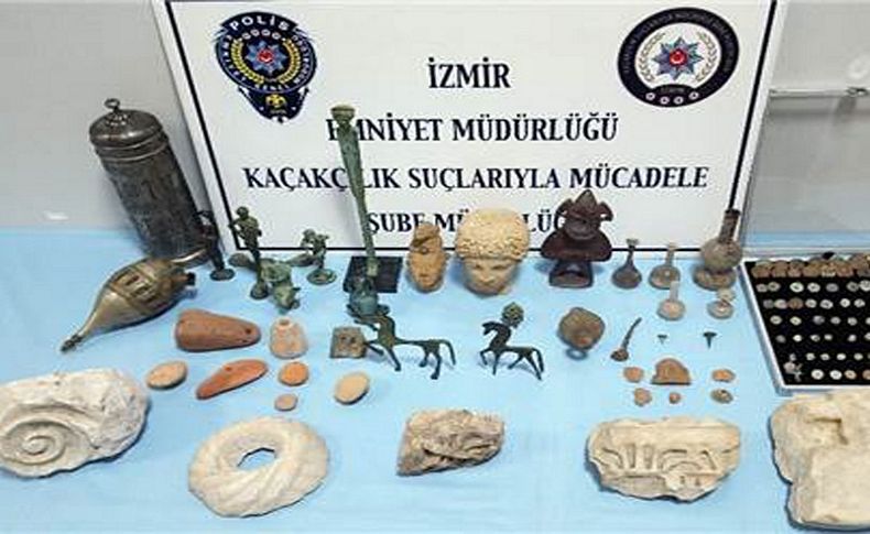 İzmir'de tarihi eser kaçakçılığı operasyonu