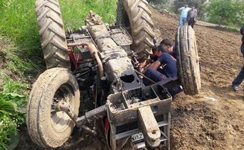 İzmir'de traktör devrildi: 1 ölü