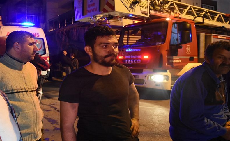 İzmir'de yangın paniği: 10 kişi dumandan etkilendi