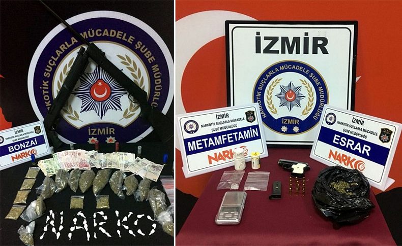 İzmir'deki uyuşturucu operasyonlarına 19 tutuklama