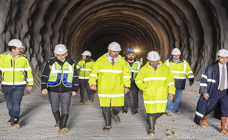İzmir'in en uzun tünelini tamamlamak için düğmeye basıldı