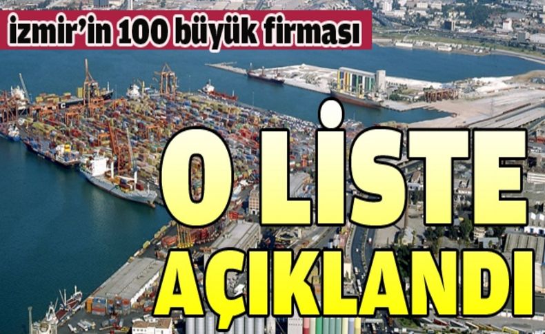 İzmir'in 100 büyük firması açıklandı, TÜPRAŞ ilk sırada