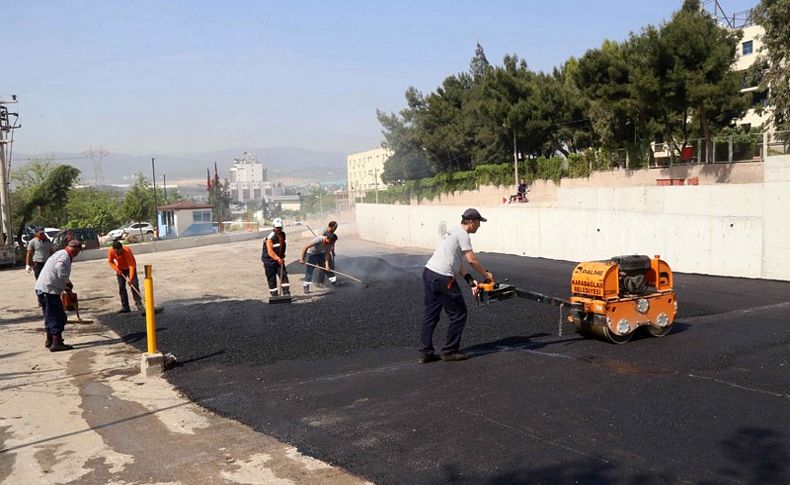 Karabağlar’da asfalt çalışmaları devam ediyor