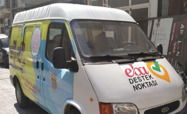 Kiraz'da EBA mobil destek aracı hizmette