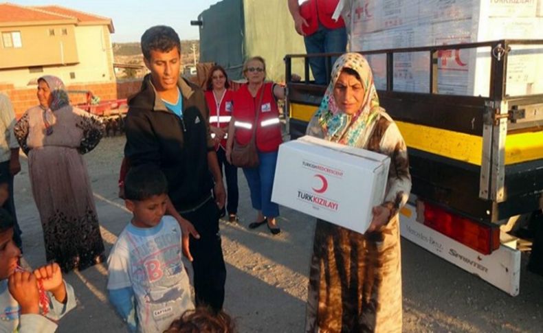 Kızılay'dan Suriyelilere sıcak destek