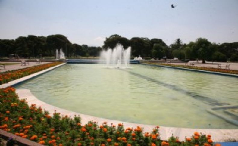 Kültürpark'taki süs havuzları yenileniyor