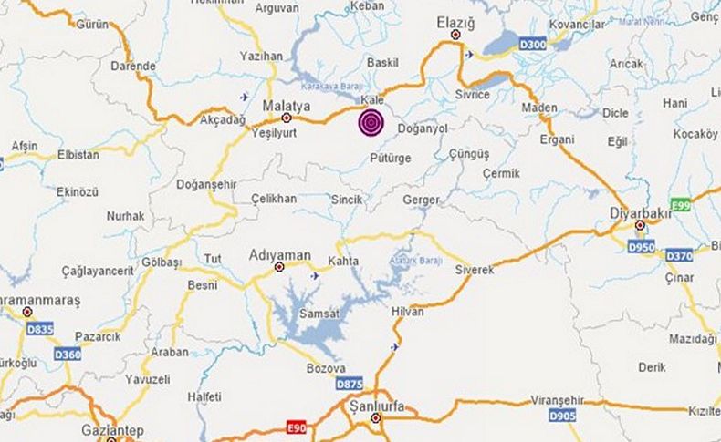 Malatya'da 4,9 büyüklüğünde deprem!
