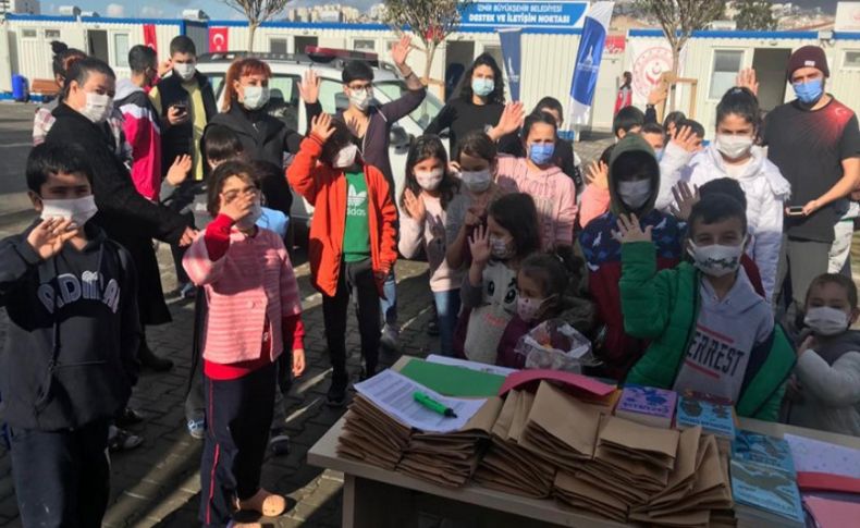Malatyalı çocuklardan Bayraklı'ya 'deprem kardeşliği' köprüsü