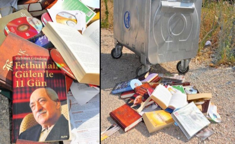 Manisa'da Gülen'in kitapları çöpte