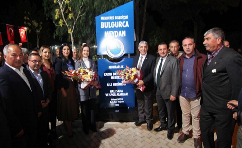 Menderes Bulgurca Meydanı coşkuyla açıldı
