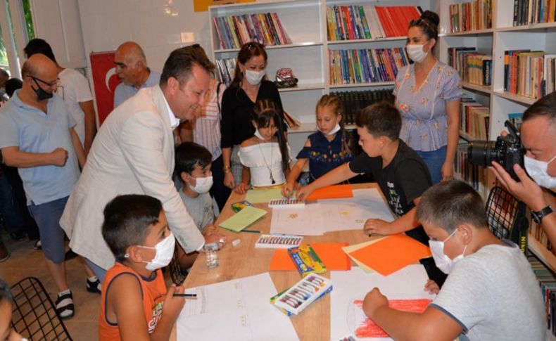 Menemen'de Doğaköy Halk Kütüphanesi açıldı