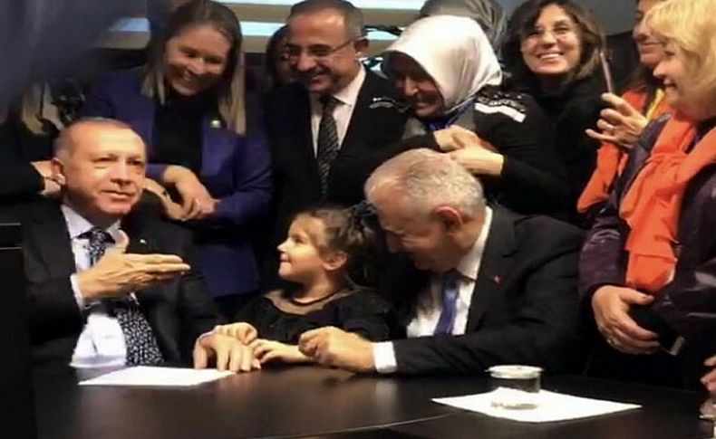 Minik Belinay ile Erdoğan'ın gülümseten diyaloğu