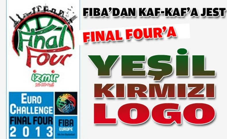 Pınar Karşıyaka'nın Fınal Four logosu taraftardan