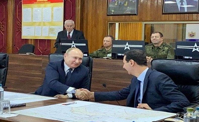 Putin,Suriye'de Esad ile bir araya geldi