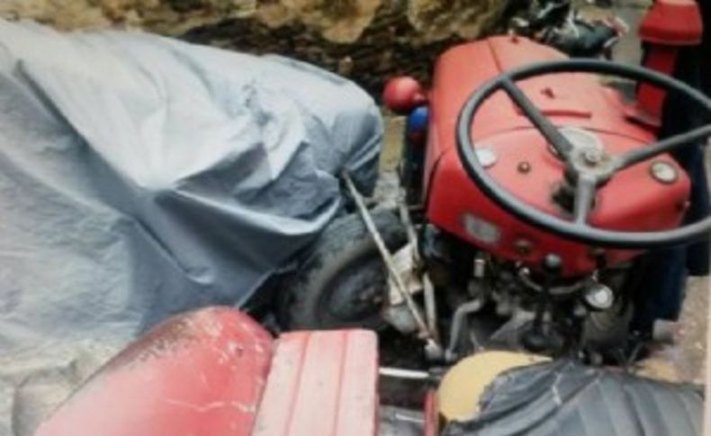 İzmir'de rampada freni boşalan traktör sonu oldu