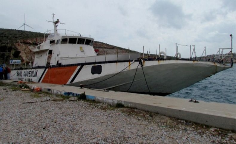 Sahil güvenliğin emektar gemisi Çeşme'de törenle batırılacak