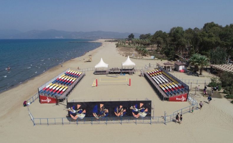 Selçuk'ta Avrupa Plaj Voleybolu Şampiyonası için geri sayım başladı