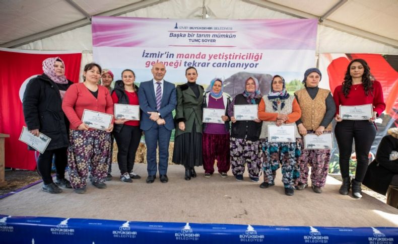 Selçuklu kadınlar İzmir Mozarellası'nın yolculuğunu başlattı
