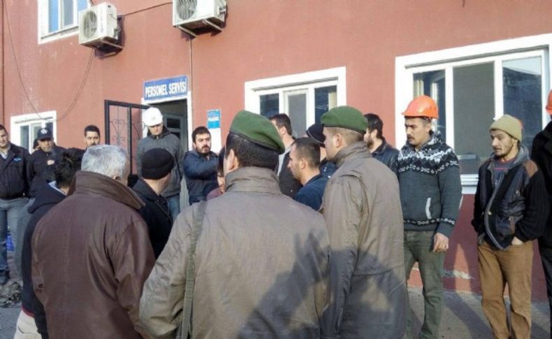 Soma'da eylem yapan madenciler gözaltına alındı