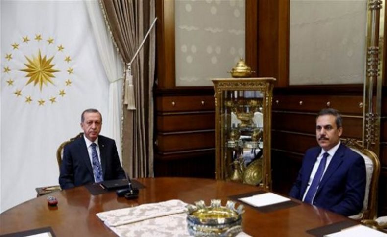 Son dakika: Cumhurbaşkanı Erdoğan, Hakan Fidan ile görüştü