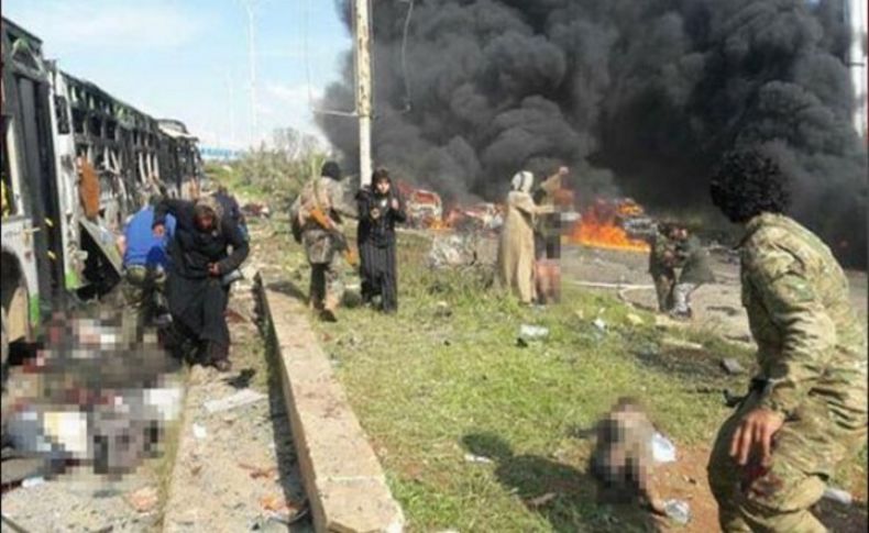 Suriye'de otobüs konvoyunda patlama!