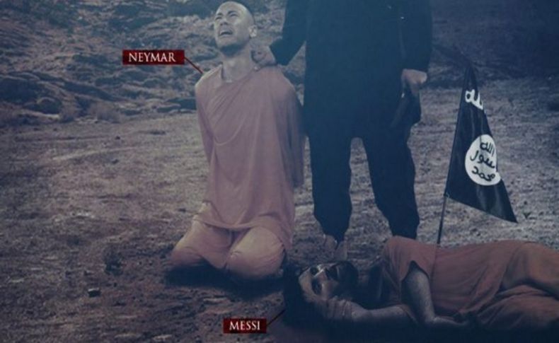 Terör örgütü IŞİD’den bu kez Neymar’lı tehdit mesajı