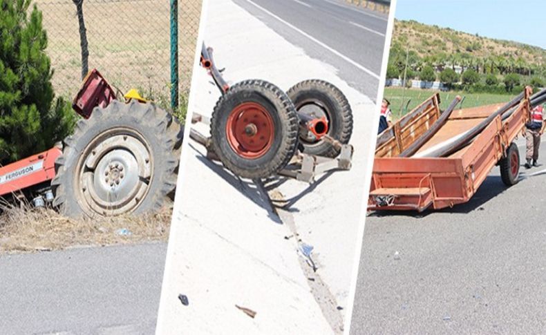 Kamyonet, römorklu traktöre arkadan çarptı: 2 ölü, 3 yaralı