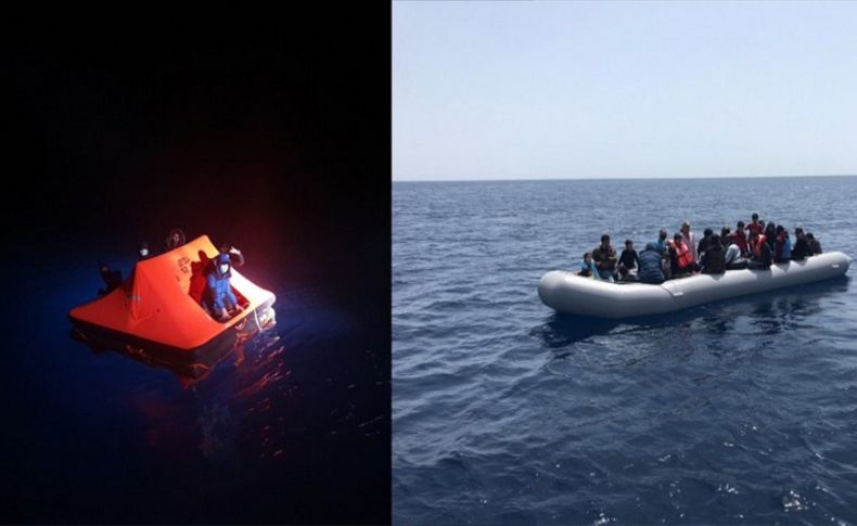Türk kara sularına geri itilen 53 sığınmacı kurtarıldı