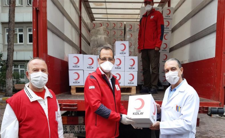 Türk Kızılay'ından hastanelere yardım paketli destek
