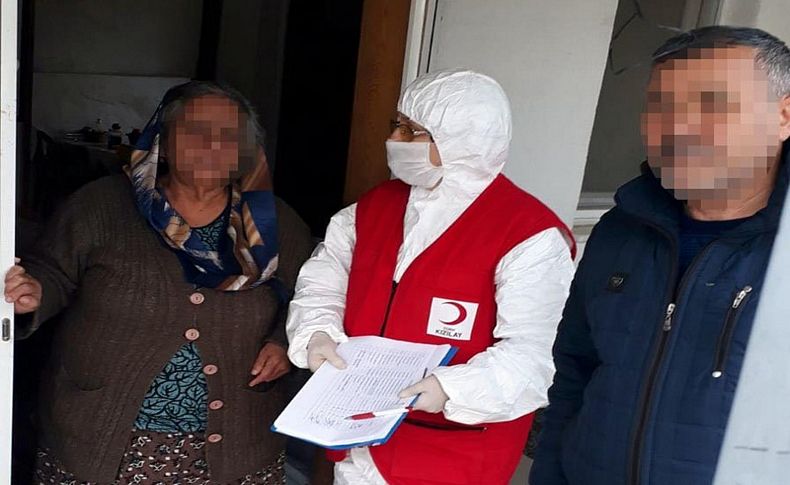 Türk Kızılayı'ndan Foça'da, 168 aileye gıda yardımı