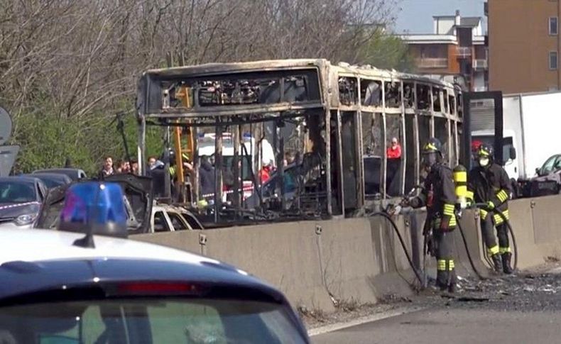 Ülke şokta! Servis sürücüsü okul otobüsünü kaçırdı ve yaktı!